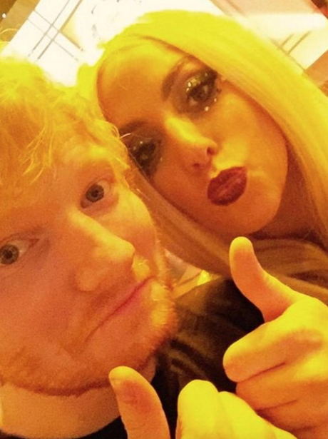 Ed SHeeran and Lady Gaga