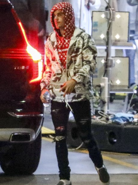 Justin Bieber attends late night church service