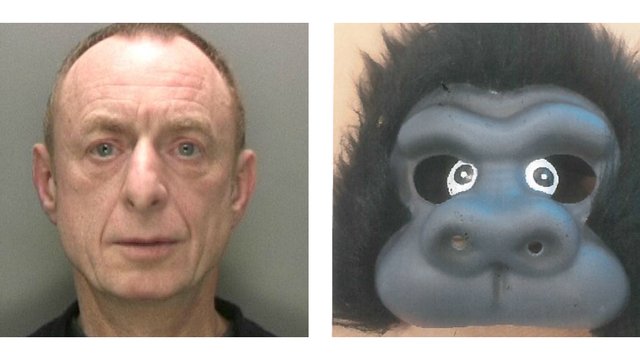Elvis Sidaway Edgbaston sex attacker Gorilla mask