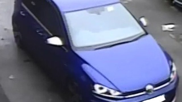 A car allegedly involved in an attack in Boro