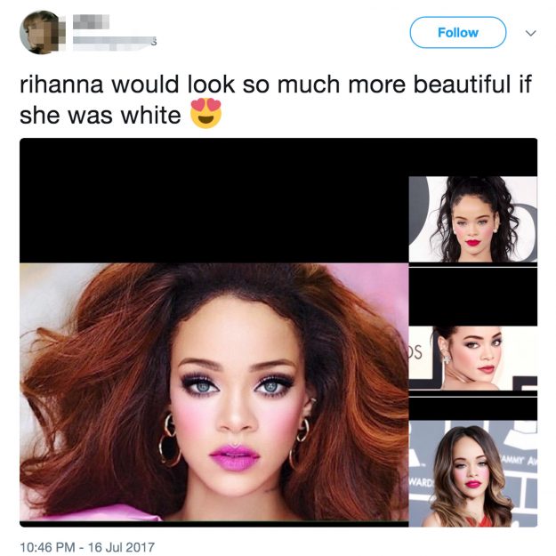 Rihanna Racist Tweet