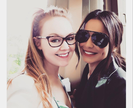 Cheryl & 'Miss GB' Ursula Carlton