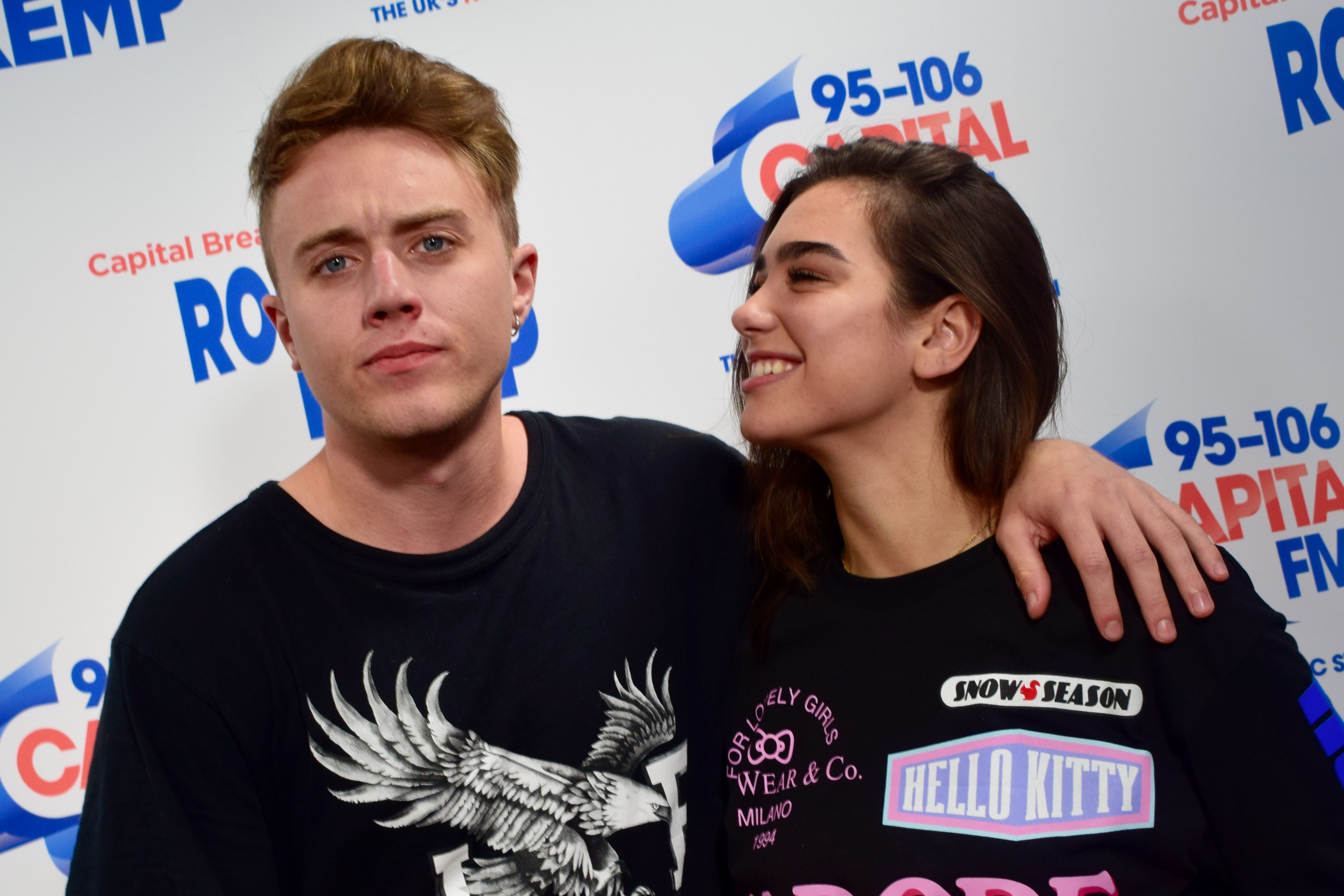 Dua Lipa with Roman Kemp