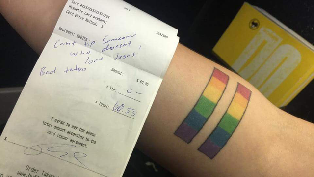 LGBT Tattoo Receipt