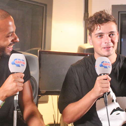 Marvin Humes and Martin Garrix