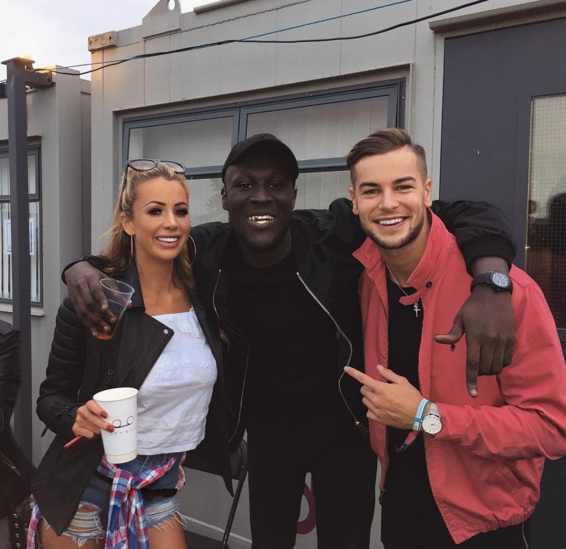 Stormzy, Olivia Attwood and Chris Hughes at V Fest