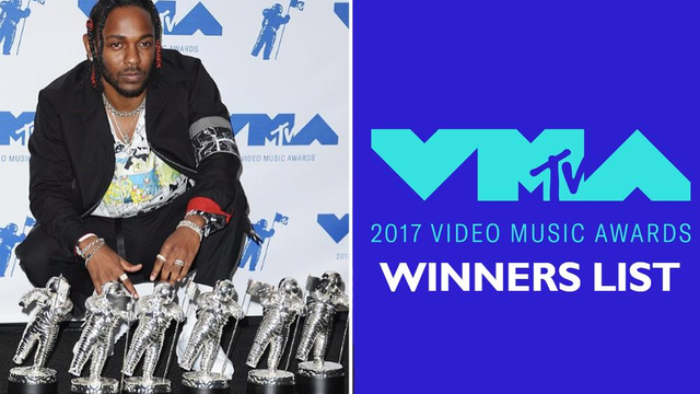 MTV VMAS 2017 winners list