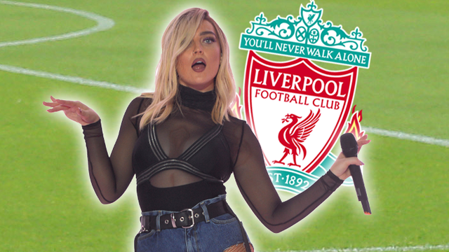 perrie edwards liverpool shirt