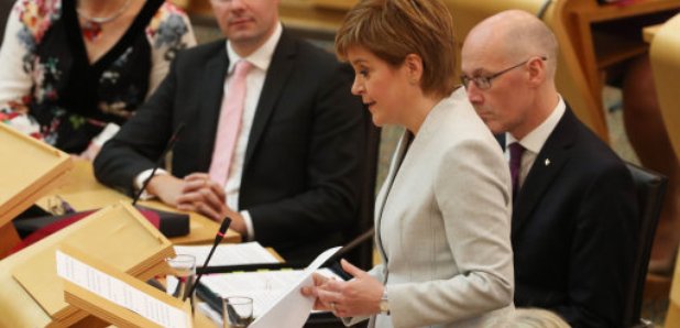 Nicola Sturgeon in Holyrood Debating Chamber