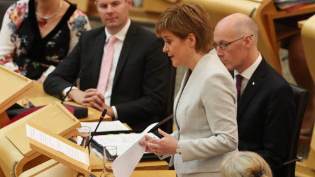 Nicola Sturgeon in Holyrood Debating Chamber