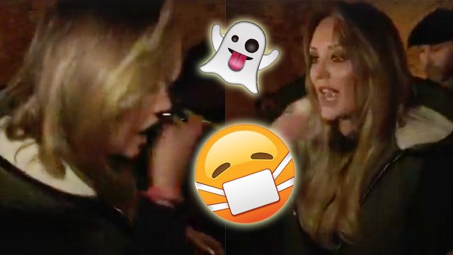 Charlotte Crosby throws up ghost hunt 