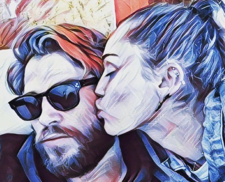 Liam Hemsworth and Miley Cyrus get seriously arty