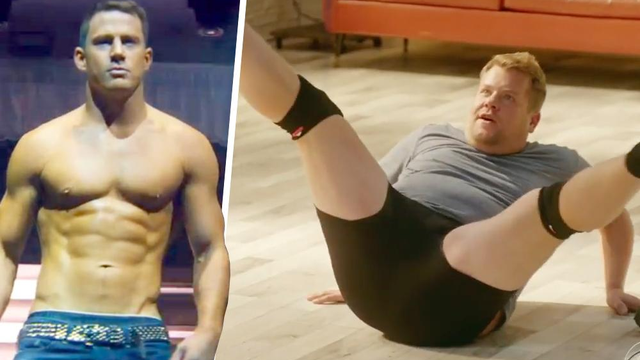 Watch Channing Tatum Strips Down To Teach James Corden How To Be A