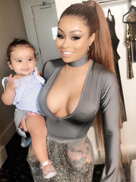 Blac Chyna shows off her assets as she has spends