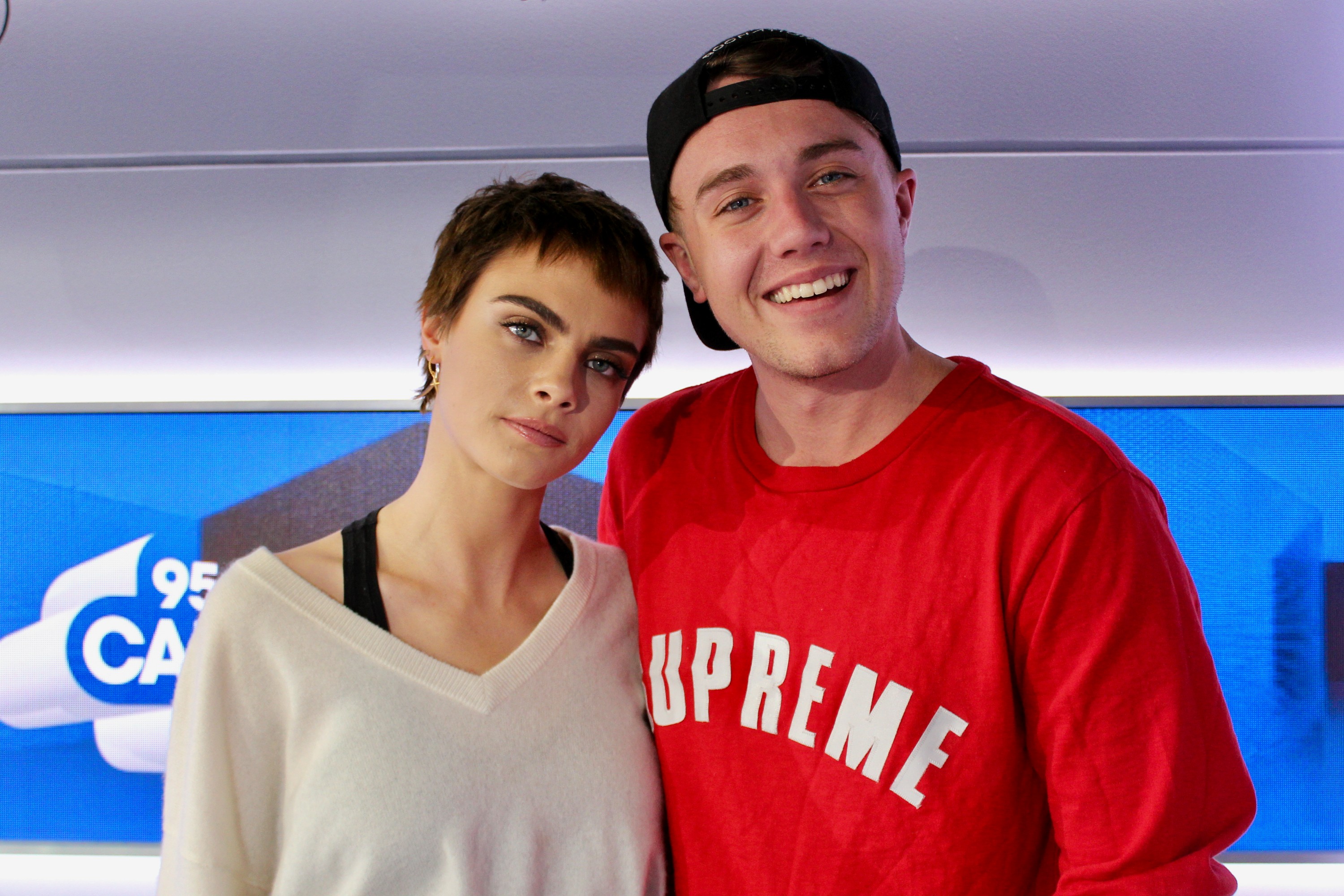 Cara Delevingne with Roman Kemp