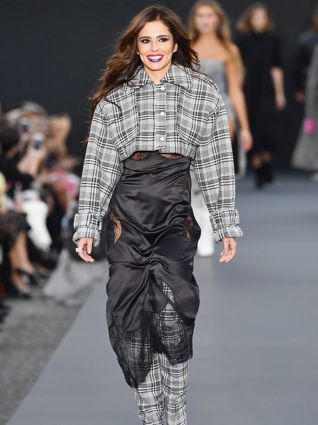Cheryl takes to the L'Oreal catwalk after giving b