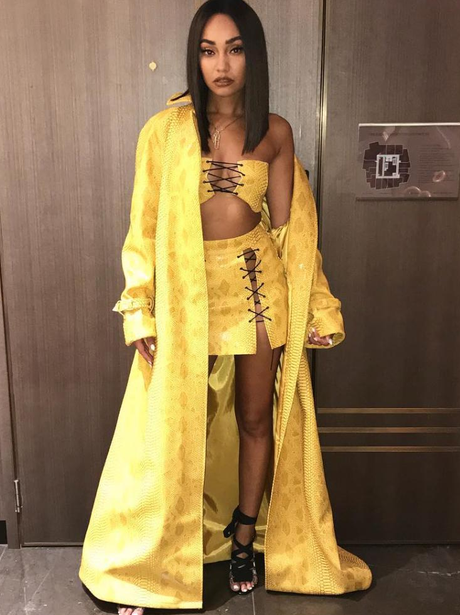 Leigh-Anne Pinnock wears her own design for her bi