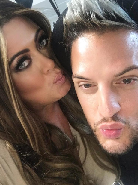Gemma Collins in a brunette wig