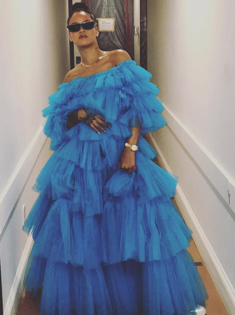 Rihanna has a low key Tuesday night