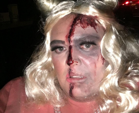 Alan Carr Dresses As Gemma Collins For Halloween
