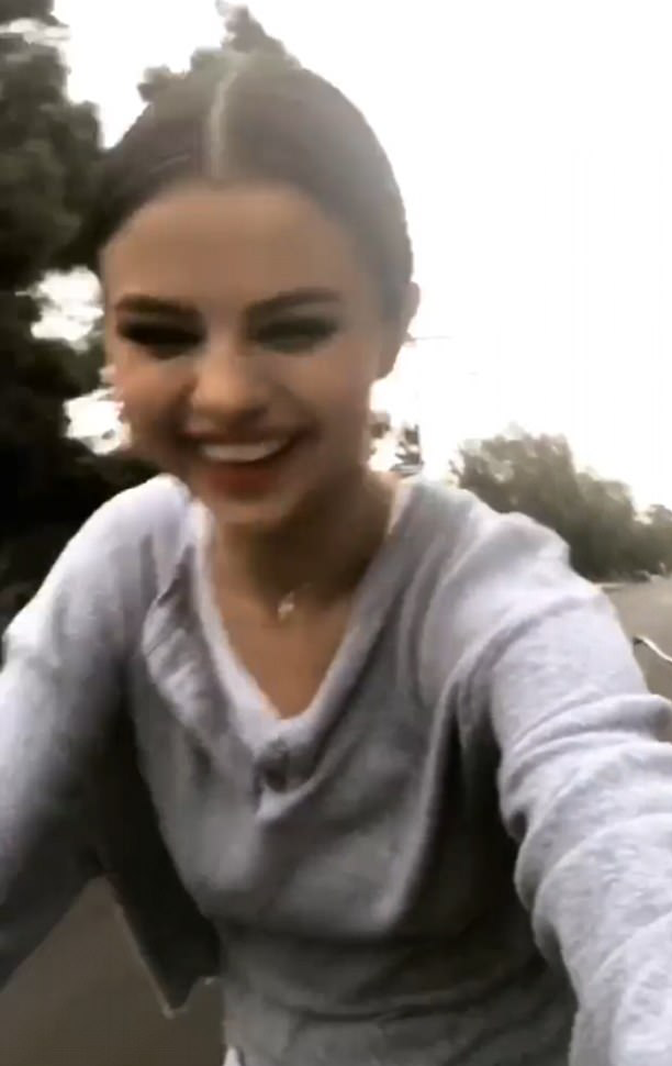 Selena Gomez Riding A Bike