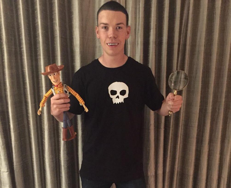 Will Poulter Dresses Up As Sid From Toy Story