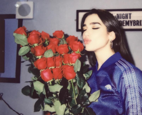 Dua Lipa dozen roses