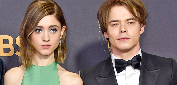 Natalia Dyer and Charlie Heaton