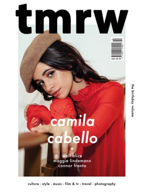 Camila Cabello tmrw magazine