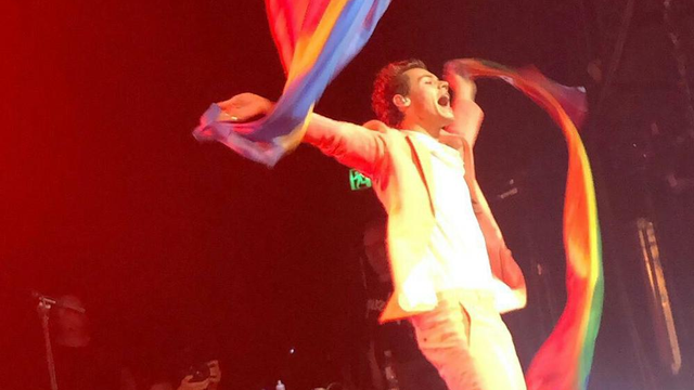 Harry Styles with LGBT Flags In Australia