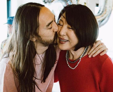 Steve Aoki and mum