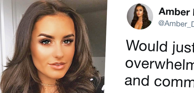 Amber Davies Tweet