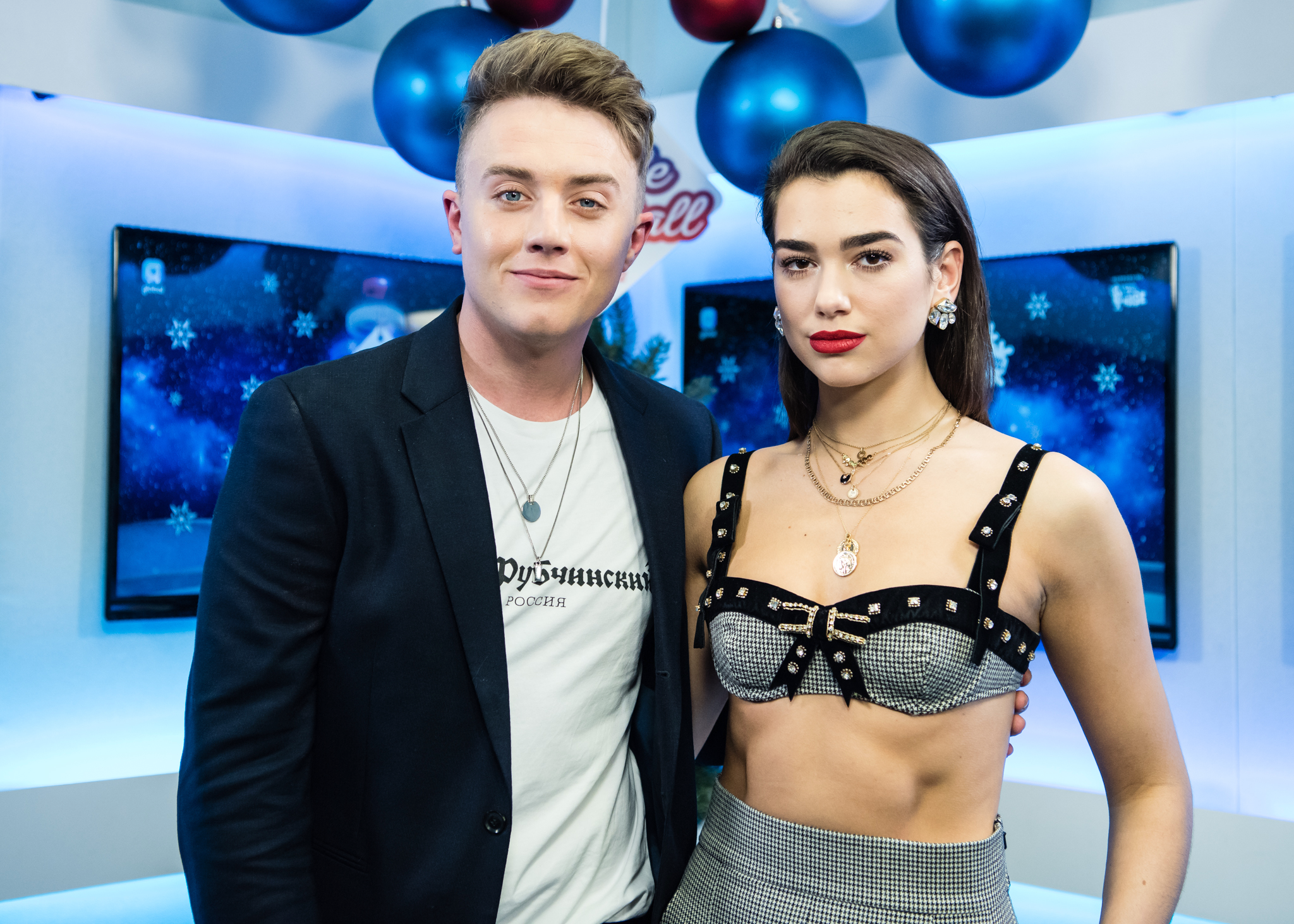 Dua Lipa with Roman Kemp