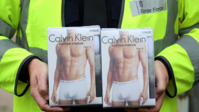 Fake Calvin Klein pants Southampton Port