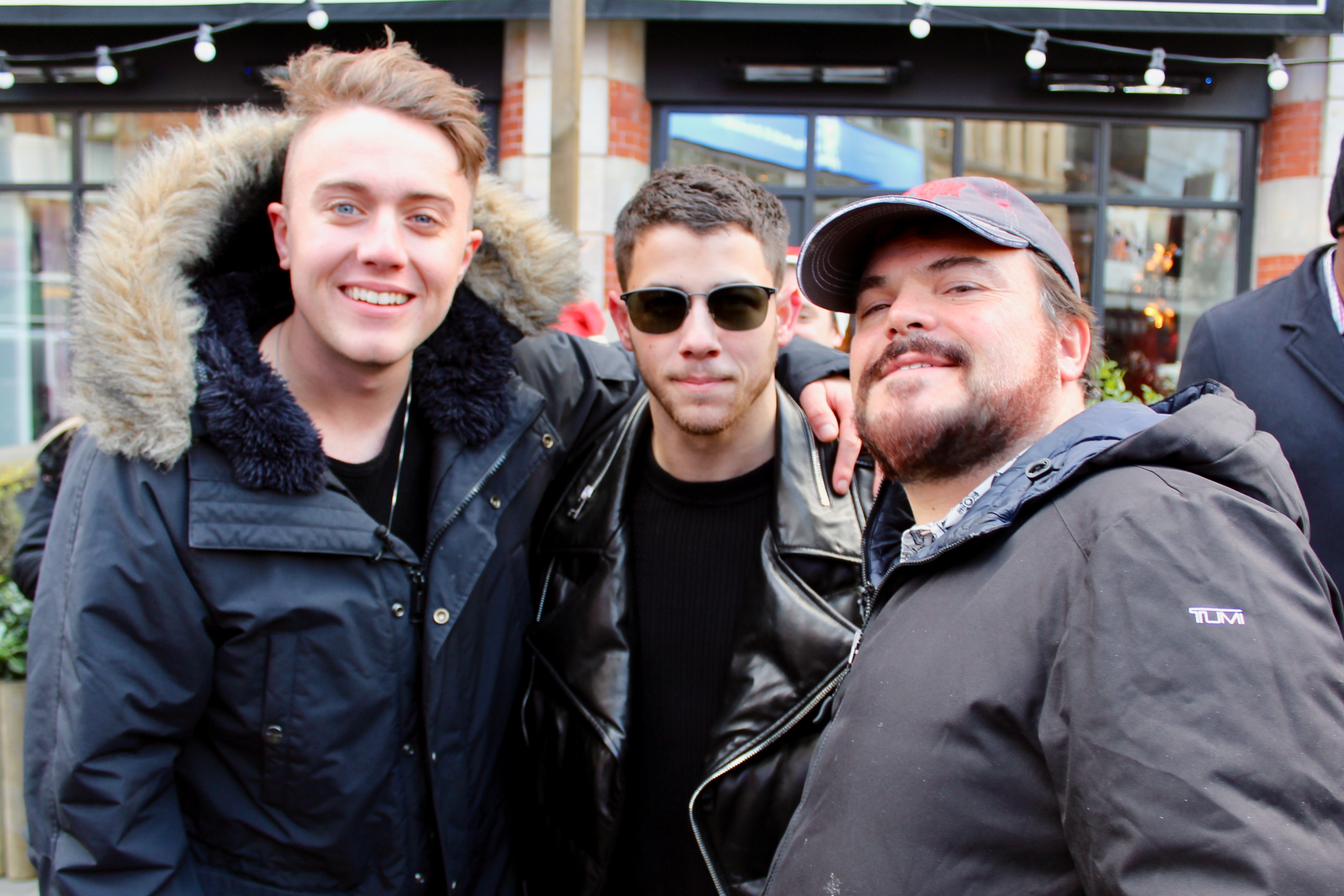 Jack Black and Nick Jonas w/ Roman Kemp