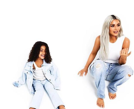 Kim Kardashian and North