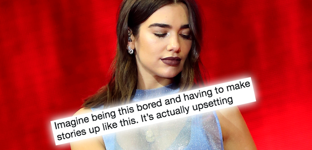 Dua Lipa Tweet On Stage