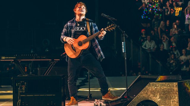 Ed Sheeran at the Jingle Bell Ball 2017