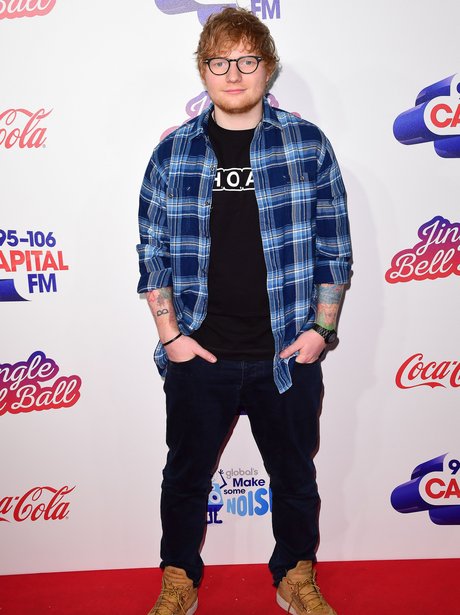 Ed Sheeran Red Carpet Jingle Bell Ball 2017