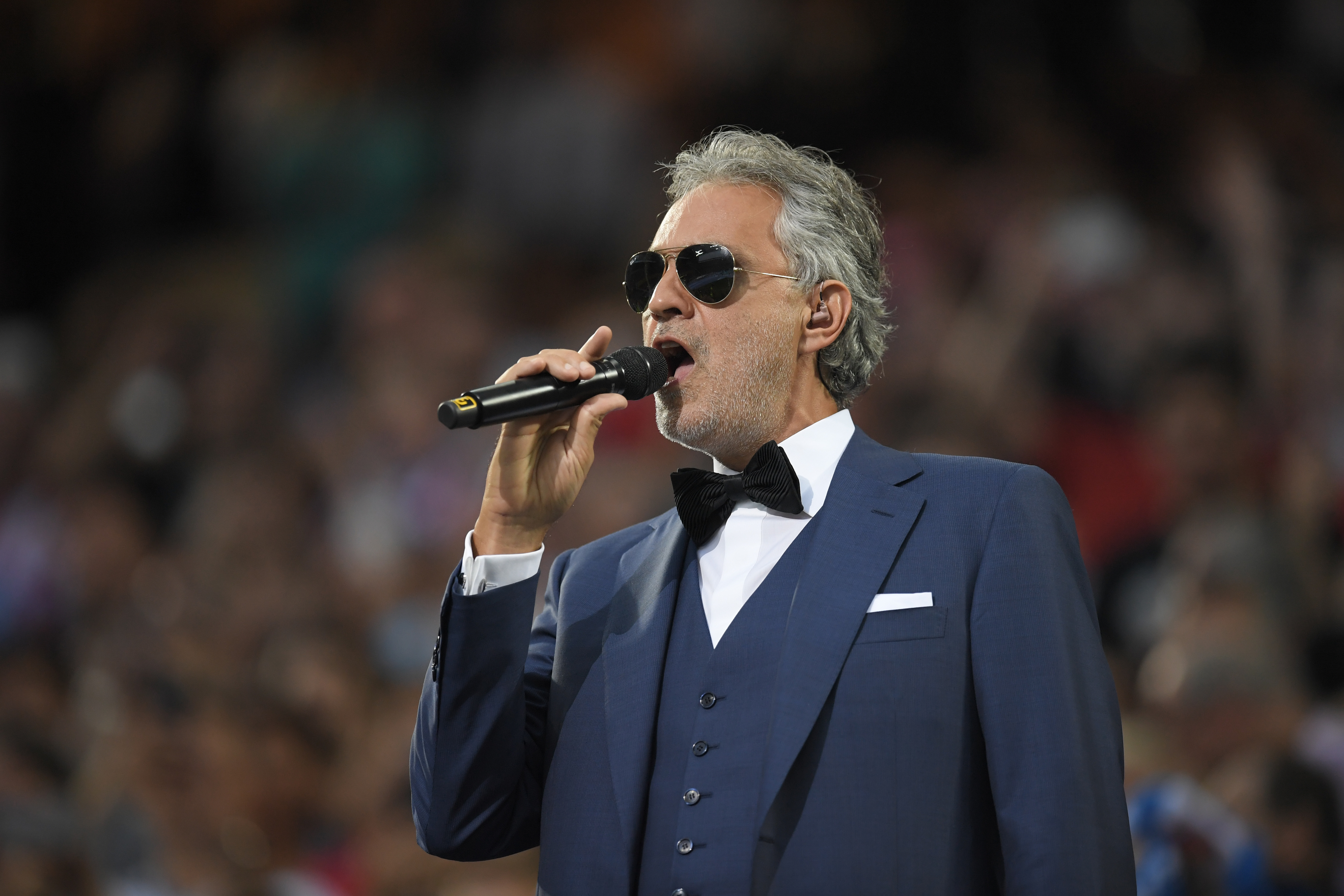 Andrea Bocelli Real Madrid v Club Atletico de Madr