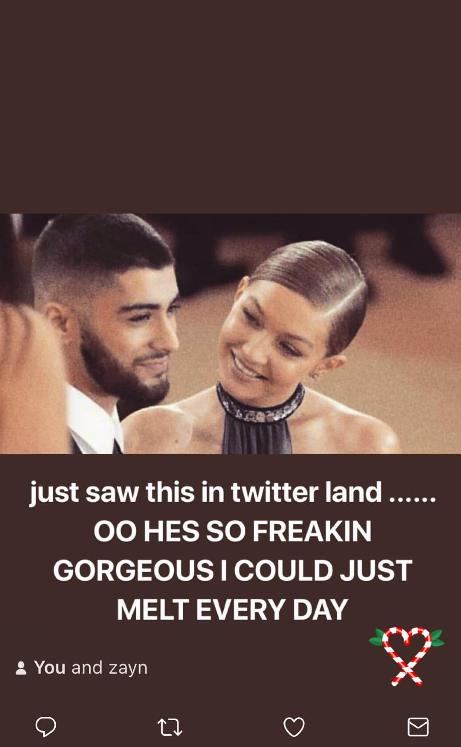 Gigi Hadid on boyfriend Zayn Malik