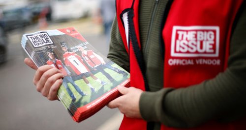 Big Issue seller