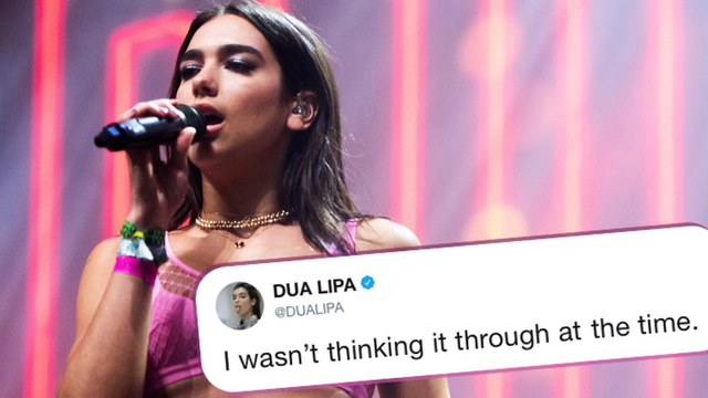 Dua Lipa Apology Tweet Asset