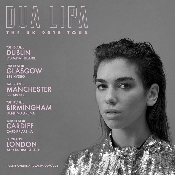 dua lipa tour 2018