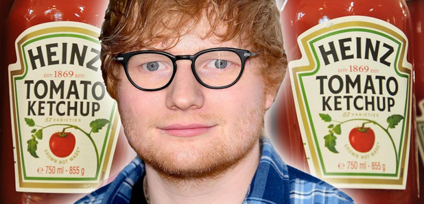 Ed Sheeran Ketchup Bottles