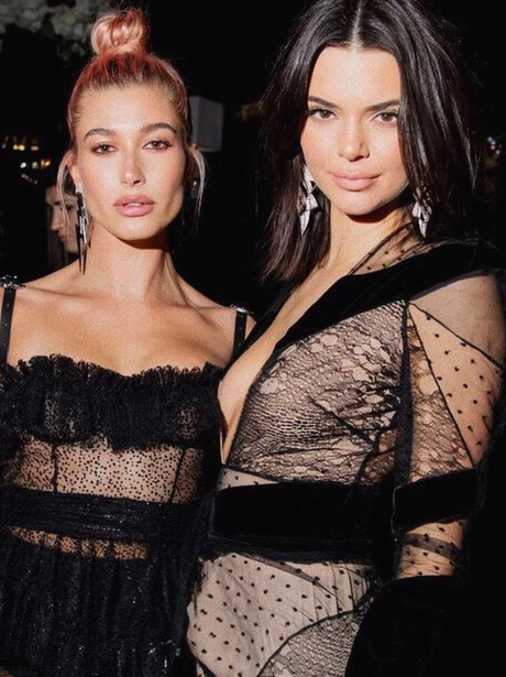 Hailey Baldwin and Kendall Jenner at a Golden Globes after party - This ...