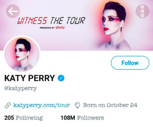 katy perry twitter