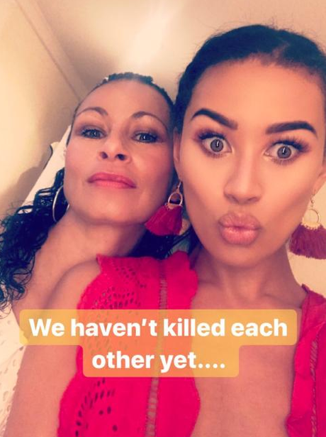 Montana Brown and her mum