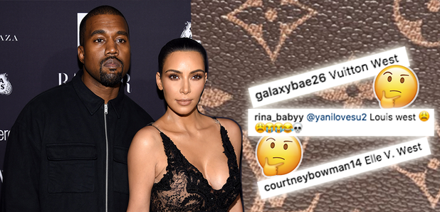 Kim Kardashian on Baby Name Louis Vuitton Instagram Hint - Kim Debunks  Third Baby Name Rumor