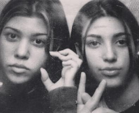 Kourtney and Kim Kardashian